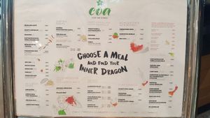 Recent menu at FRA - Coa - T1 in Frankfurt