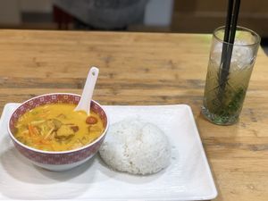 Yellow Tofu Curry (vegan) at FRA - Coa - T1 in Frankfurt