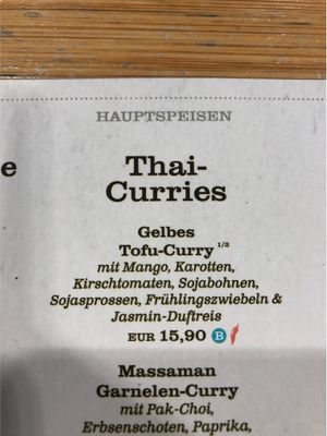 Yellow Tofu Curry at FRA - Coa - T1 in Frankfurt