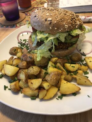 Power burger at Veggie Oase in Neuss