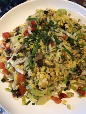 vegetables with rice at Veggie Oase in Neuss