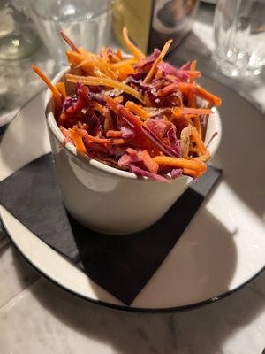Vegan slaw (side) at Pizza Express in Windsor