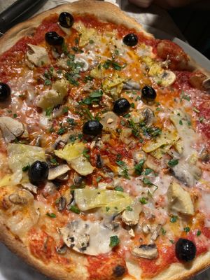 Giardiniera Pizza - Romana base - vegan  at Pizza Express in Windsor