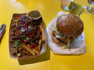 Vegan Big Mac and Seitan Spice Bag   at Token in Dublin
