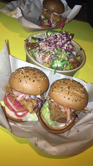 Seitan chicken burgers  at Token in Dublin