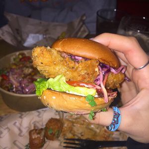 Chicken burger  at Token in Dublin