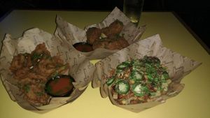 vegan junk food choices at Token at Token in Dublin