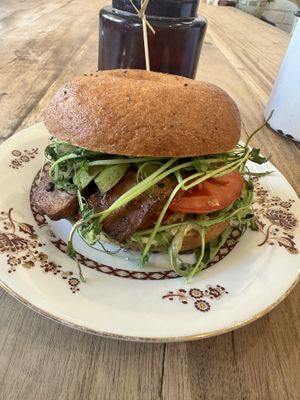    Vegan Bagel   at The Social Society in Exmouth