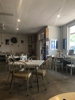 Entrance and seating area at The Social Society in Exmouth