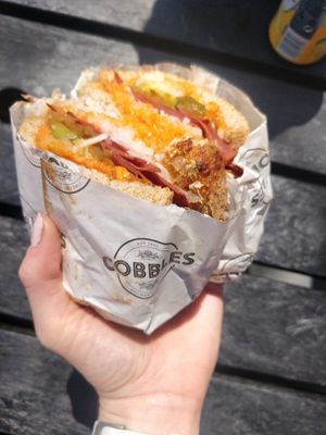Vegan Reuben of dreams  at Cobbles Kitchen & Deli in Ogmore-by-sea