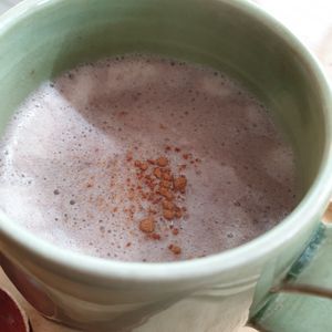 red bean latte at Maju Story 마주이야기 in Seoul