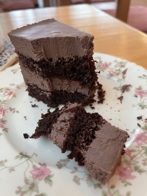 Chocolate cake (coconut chocolate ganache)  at Maju Story 마주이야기 in Seoul