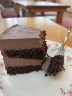 Chocolate cake (coconut chocolate ganache)  at Maju Story 마주이야기 in Seoul