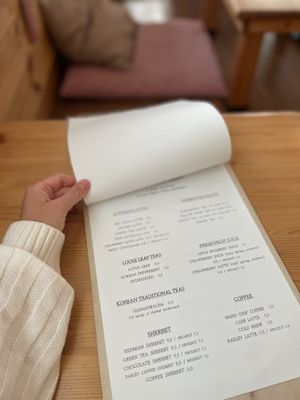 Menu  at Maju Story 마주이야기 in Seoul