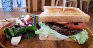 Vegan sandwich at Maju Story 마주이야기 in Seoul