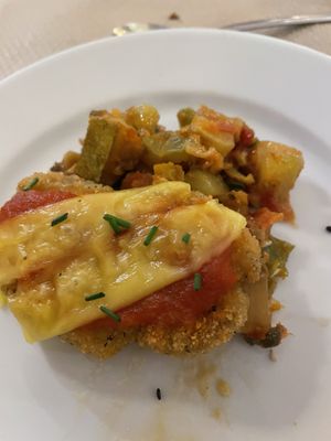 Vegan milanesa  at El Delantal Verde in Onda