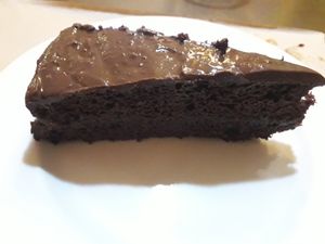 💚 Tarta de chocolate Vegan. at El Delantal Verde in Onda