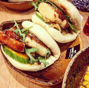 vegan bao so delicious at Momotoko in Helsinki