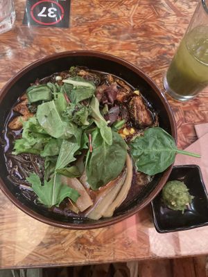 Veggie miso + xtra tofu and bamboo, add yuzu bomb at Ramen Tatsu-ya in Austin