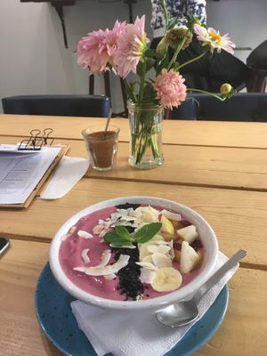 Cold Smoothie bowl  at Coffee Room in Prague