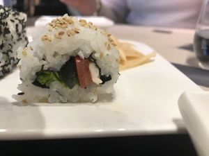 Vegan uramaki, with veggies and tofu at Shi's Restaurant in Pordenone