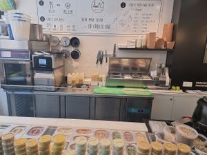 behind the counter at Low C in Ypres