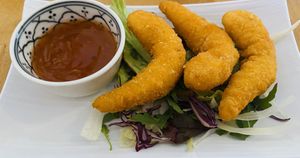 Vegan shrimp  at +84 Asian Restaurant in Berlin