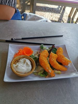 vegan shrimps at +84 Asian Restaurant in Berlin
