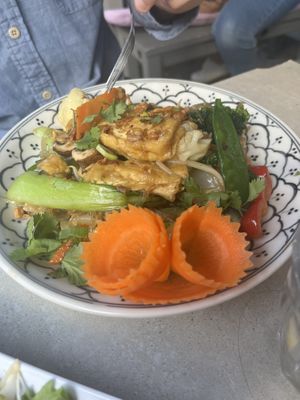 Vegan noodle dish   at +84 Asian Restaurant in Berlin