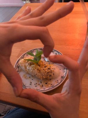 Mango rice dessert  at +84 Asian Restaurant in Berlin