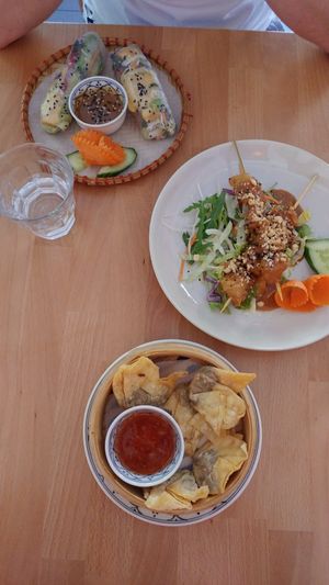 Appetizers at +84 Asian Restaurant in Berlin