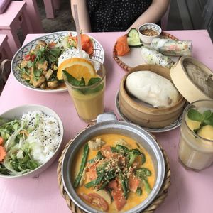 all our dishes, a little bit spicy but the starters were delicious  at +84 Asian Restaurant in Berlin