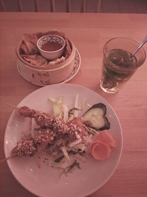 Fresh mint tea was excellent at +84 Asian Restaurant in Berlin