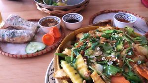 udon noodles  at +84 Asian Restaurant in Berlin