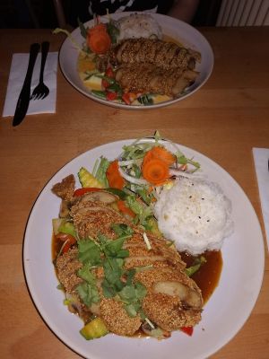 Mock duck at +84 Asian Restaurant in Berlin