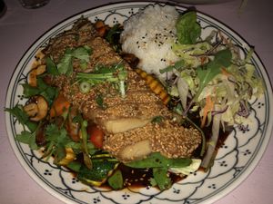 Spicy Duck at +84 Asian Restaurant in Berlin