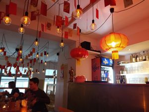 The vegan section at +84 Asian Restaurant in Berlin