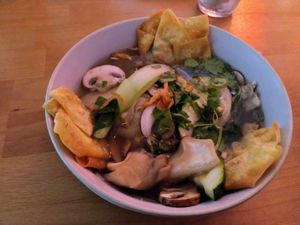 Sup Wan Tan No.44 on the manu in size small. Super delicious! at +84 Asian Restaurant in Berlin