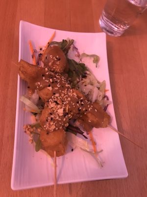 Tofu with Peanut sauce at +84 Asian Restaurant in Berlin