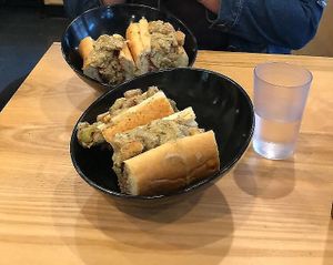 The Ugly Sweater Sandwich (turkey gobbler vegan recreation; seasonal special). at Love Again Local in West Chester