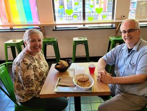 The happy diners at Love Again Local in West Chester