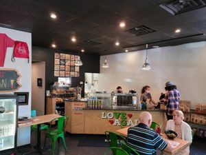 The inside of the restaurant  at Love Again Local in West Chester