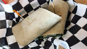 gf veggie wrap.  at Love Again Local in West Chester
