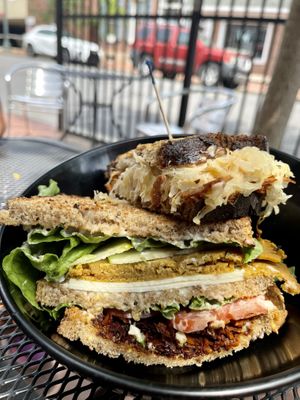 We shared a Turkey Club and a Classic Reuben.  Both were great, but the club was my favorite    at Love Again Local in West Chester