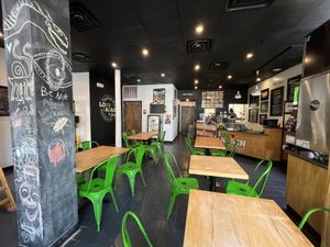 Inside dining  at Love Again Local in West Chester