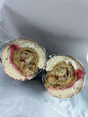 Special- The Ugly Sweater (thanksgiving leftover sandwich)  at Love Again Local in West Chester