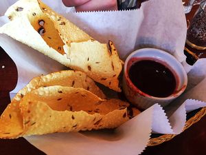 Lentil chips at Himalayan Yak in Fargo
