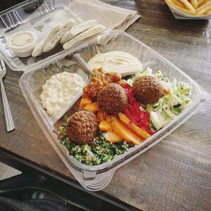 veggie combo at Micheline's Pita House in La Jolla