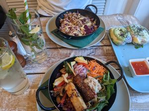 Everything in this picture together cost more than €50... at Veggiezz - Opernring in Vienna