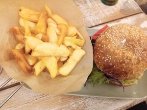 Very good fries! at Veggiezz - Opernring in Vienna
